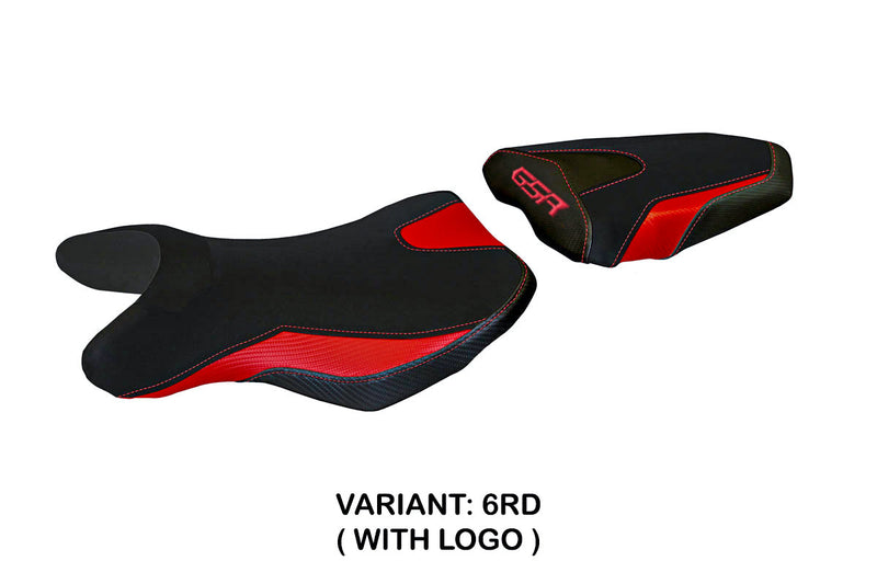 Suzuki GSR 750 2010-2017 Seat Cover Tappezzeria Italia in Red and Black
