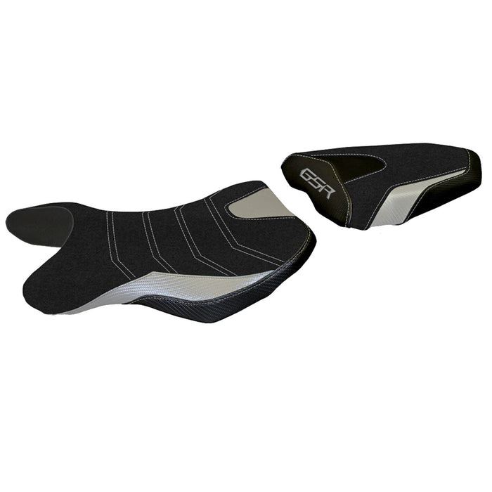 Suzuki GSR 750 2010-2017 Seat Cover Tappezzeria Italia Ultragrip in Silver