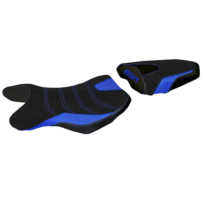 Suzuki GSR 750 2010-2017 Seat Cover Tappezzeria Italia Ultragrip in Blue