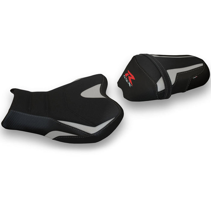 Suzuki GSXR 1000 2009-2016 Seat Cover Tappezzeria Italia Ultragrip in Silver and Black