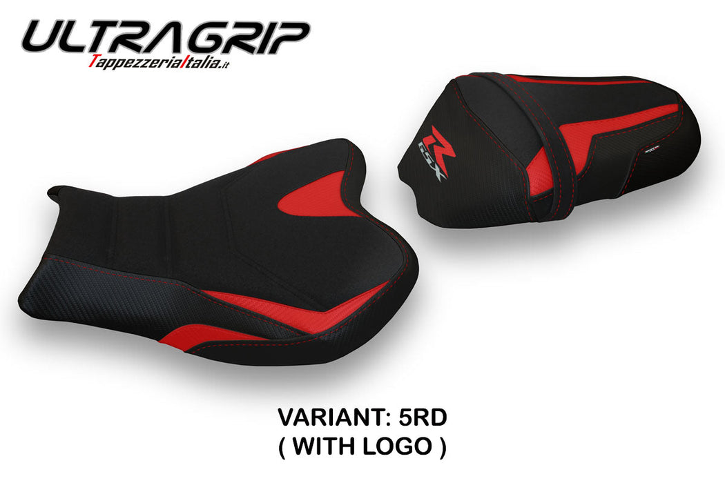 Suzuki GSXR 1000 2009-2016 Seat Cover Tappezzeria Italia Ultragrip in Red and Black