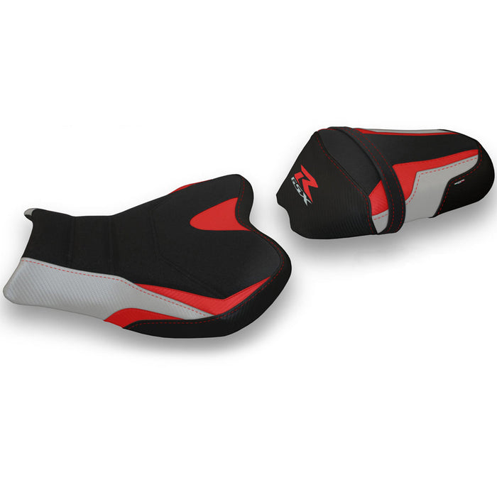 Suzuki GSXR 1000 2009-2016 Seat Cover Tappezzeria Italia Ultragrip in Red and Silver