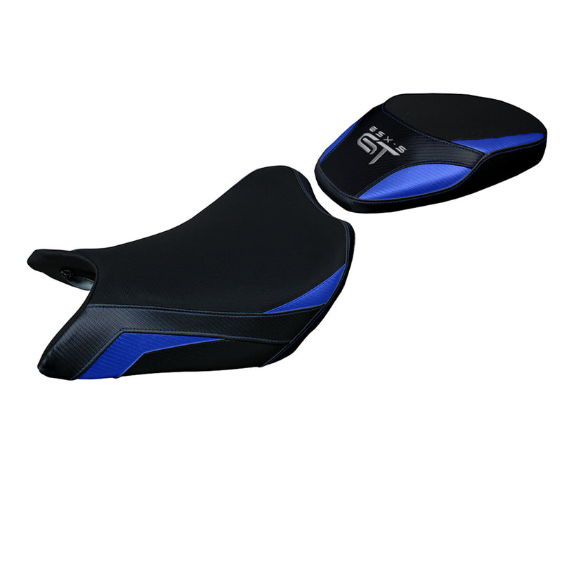 Suzuki GSXS 1000 GT 2021-2024 Seat Cover Tappezzeria Italia in Grey and Blue