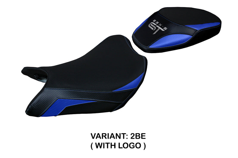 Suzuki GSXS 1000 GT 2021-2024 Seat Cover Tappezzeria Italia in Grey and Blue