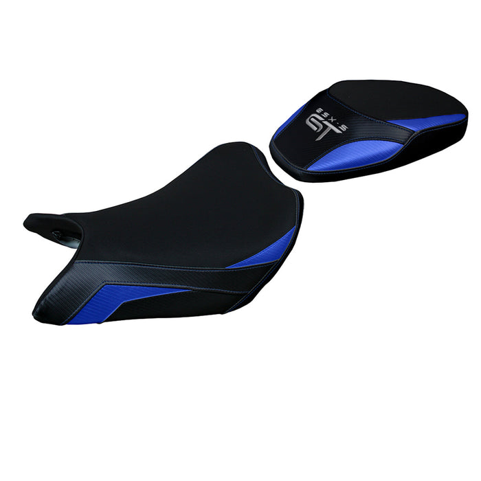 Suzuki GSXS 1000 GT 2021-2024 Seat Cover Tappezzeria Italia Comfort in Grey and Blue