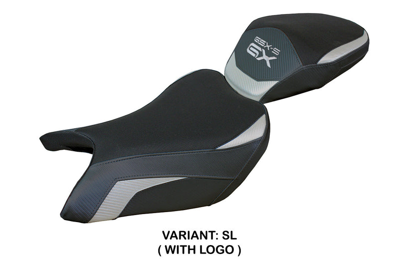 Suzuki GSXS 1000 GX 2024 Seat Cover Tappezzeria Italia in Silver and Black