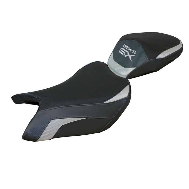 Suzuki GSXS 1000 GX 2024 Seat Cover Tappezzeria Italia Comfort in Silver and Black