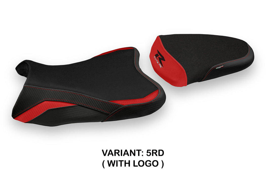 Suzuki GSXR 600 750 2006-2007 Seat Cover Tappezzeria Italia in Red and Black
