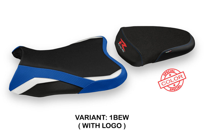 Suzuki GSXR 600 750 2006-2007 Seat Cover Tappezzeria Italia in Special Blue, White and Black