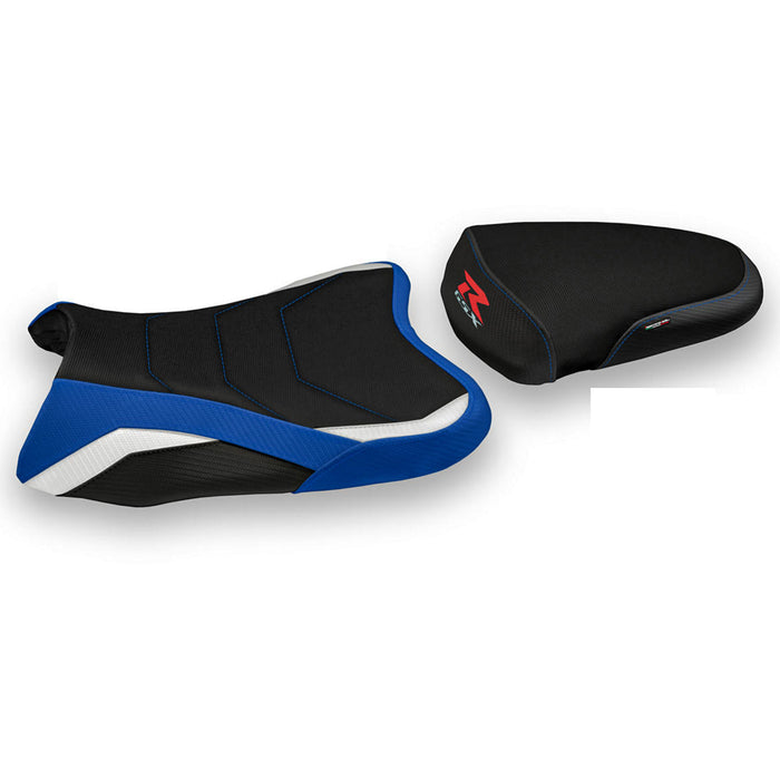 Suzuki GSXR 600 750 2006-2007 Seat Cover Tappezzeria Italia Comfort in Blue, White and Black