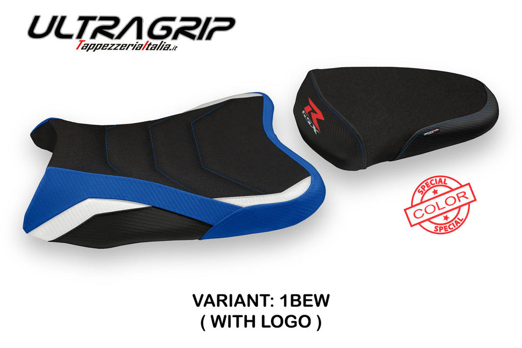Suzuki GSXR 600 750 2006-2007 Seat Cover Tappezzeria Italia Ultragrip in Blue, White and Black