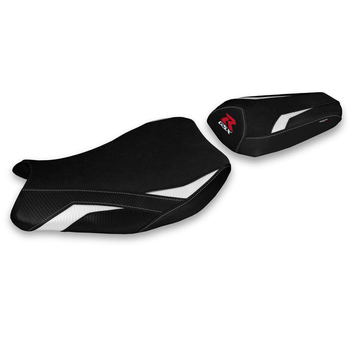 Suzuki GSXR 1000 2017-2024 Seat Cover Tappezzeria Italia in White and Black