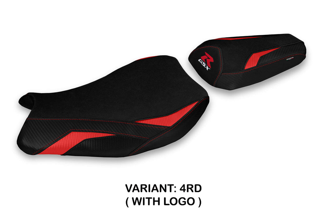 Suzuki GSXR 1000 2017-2024 Seat Cover Tappezzeria Italia in Red and Black