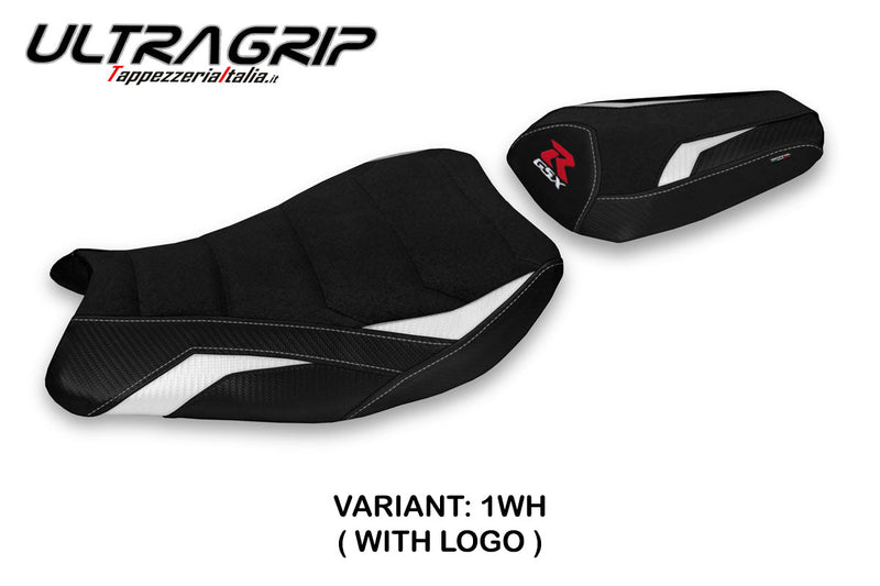Suzuki GSXR 1000 2017-2024 Seat Cover Tappezzeria Italia Ultragrip in White