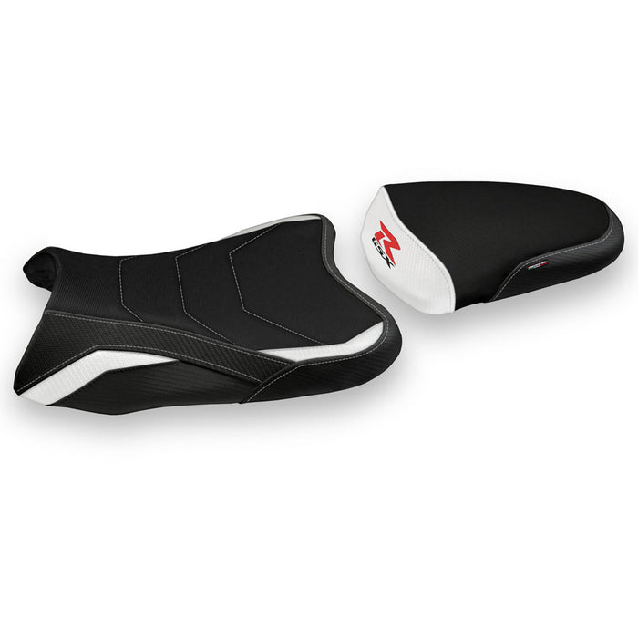 Suzuki GSXR 600 750 2008-2010 Seat Cover Tappezzeria Italia Comfort in White and Black