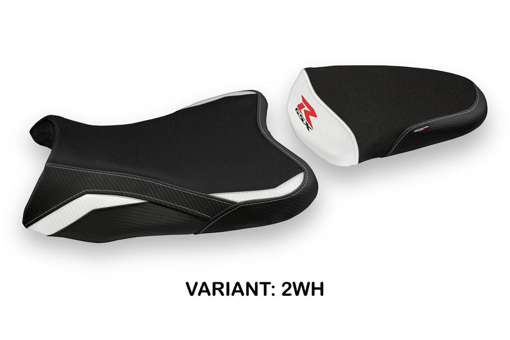 Suzuki GSXR 600 750 2008-2010 Seat Cover Tappezzeria Italia in White and Black