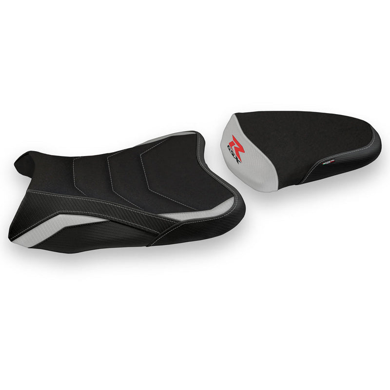 Suzuki GSXR 600 750 2008-2010 Seat Cover Tappezzeria Italia Ultragrip in Silver and Black