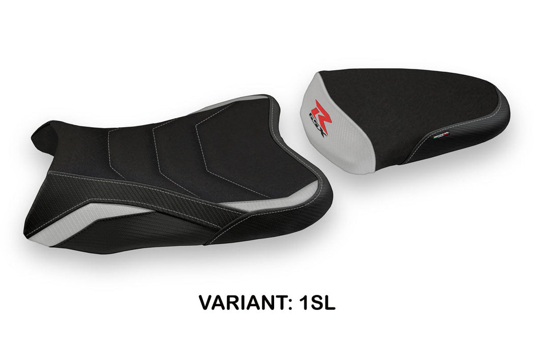 Suzuki GSXR 600 750 2008-2010 Seat Cover Tappezzeria Italia Ultragrip in Silver and Black