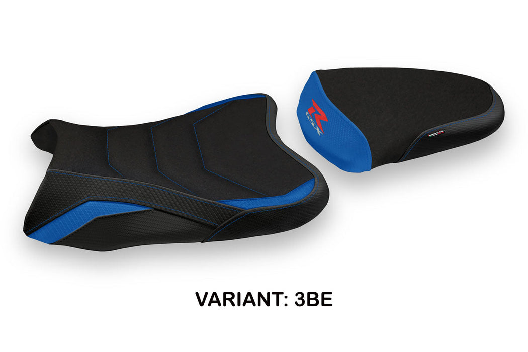 Suzuki GSXR 600 750 2008-2010 Seat Cover Tappezzeria Italia Ultragrip in Blue and Black
