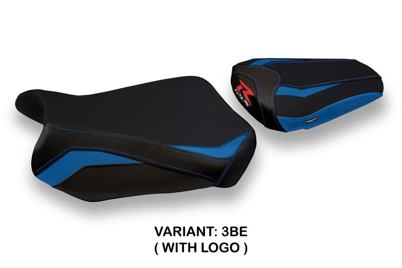 Suzuki GSXR 600 750 2011-2024 Seat Cover Tappezzeria Italia in Blue and Black