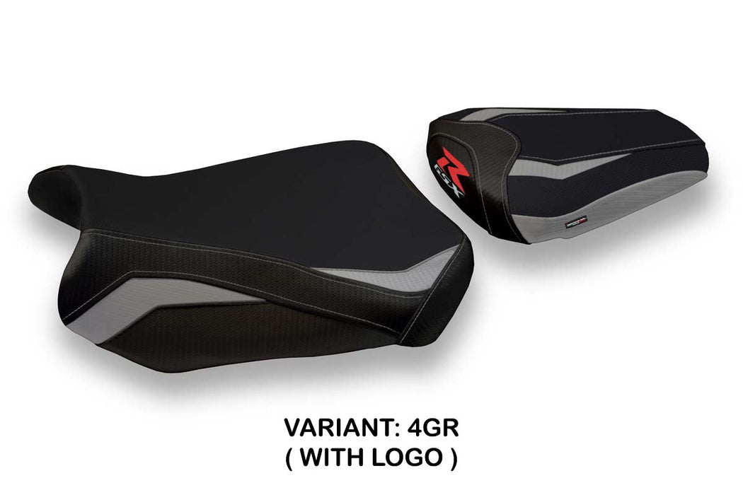 Suzuki GSXR 600 750 2011-2024 Seat Cover Tappezzeria Italia in Grey and Black