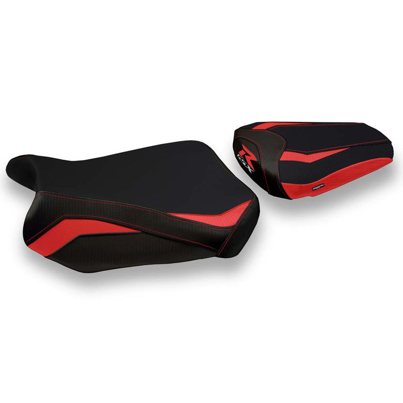 Suzuki GSXR 600 750 2011-2024 Seat Cover Tappezzeria Italia in Red and Black