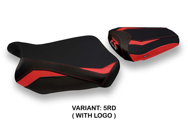 Suzuki GSXR 600 750 2011-2024 Seat Cover Tappezzeria Italia in Red and Black
