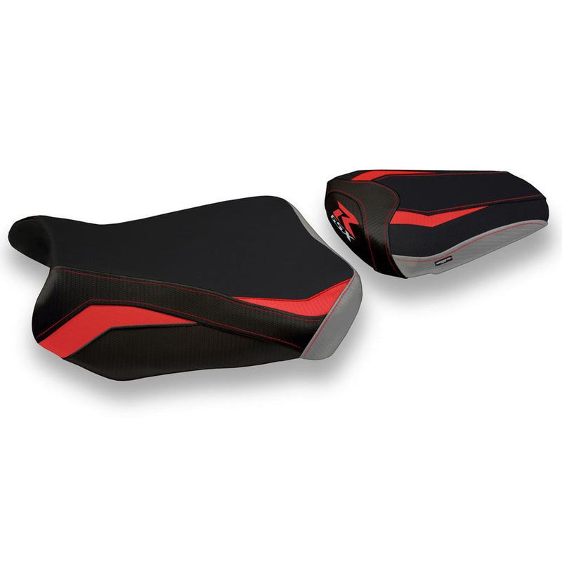 Suzuki GSXR 600 750 2011-2024 Seat Cover Tappezzeria Italia in Red and Grey