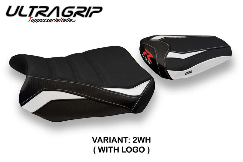Suzuki GSXR 600 750 2011-2024 Seat Cover Tappezzeria Italia Ultragrip in White