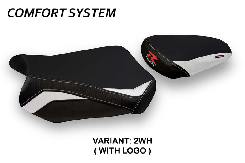 Suzuki GSXR 600 750 2011-2024 Seat Cover Tappezzeria Italia Comfort in White
