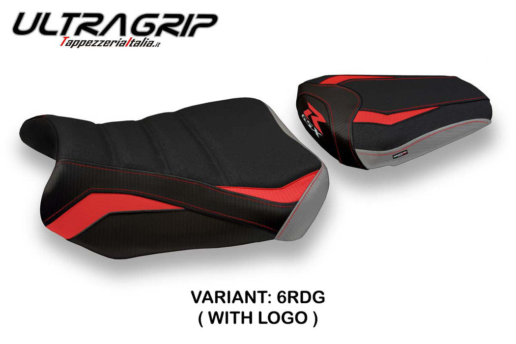 Suzuki GSXR 600 750 2011-2024 Seat Cover Tappezzeria Italia Ultragrip in Red and Grey