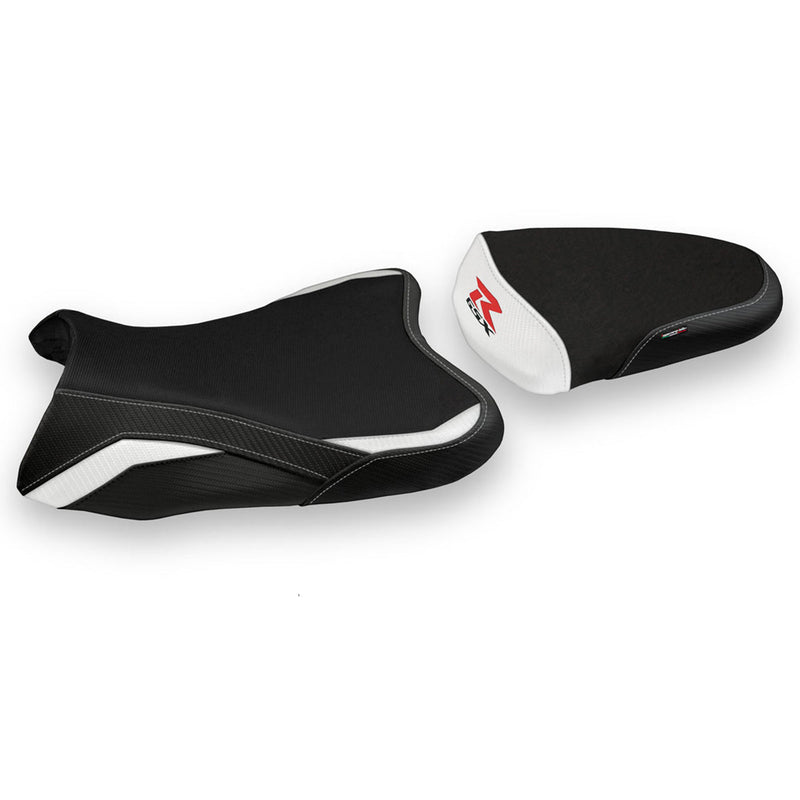 Suzuki GSXR 1000 2007-2008 Seat Cover Tappezzeria Italia in White and Black