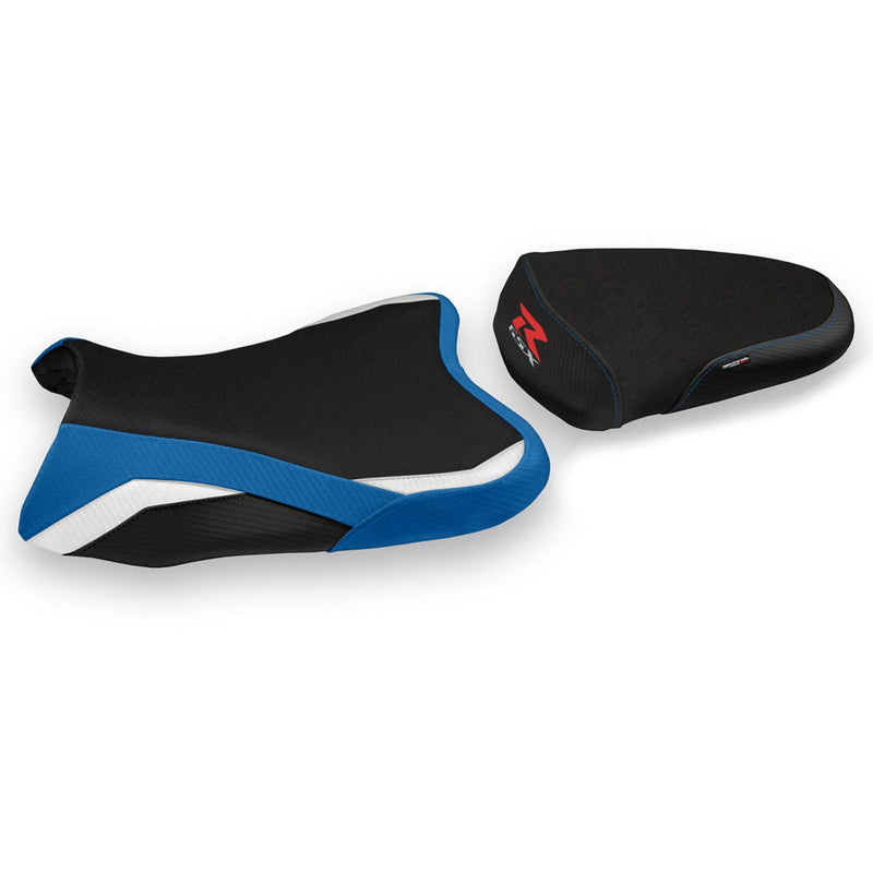 Suzuki GSXR 1000 2007-2008 Seat Cover Tappezzeria Italia in Special Blue, White and Black