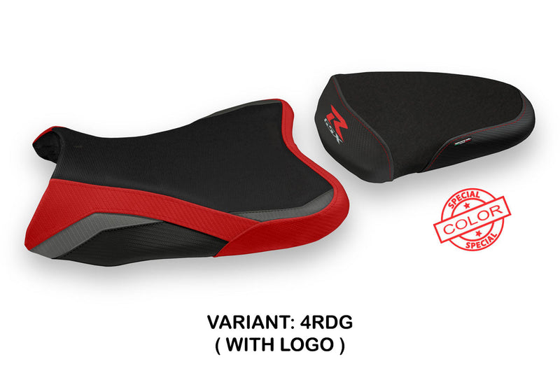 Suzuki GSXR 1000 2007-2008 Seat Cover Tappezzeria Italia in Special Red, Grey and Black