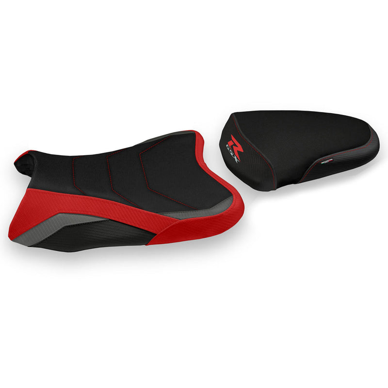 Suzuki GSXR 1000 2007-2008 Seat Cover Tappezzeria Italia in Special Comfort Red and Grey