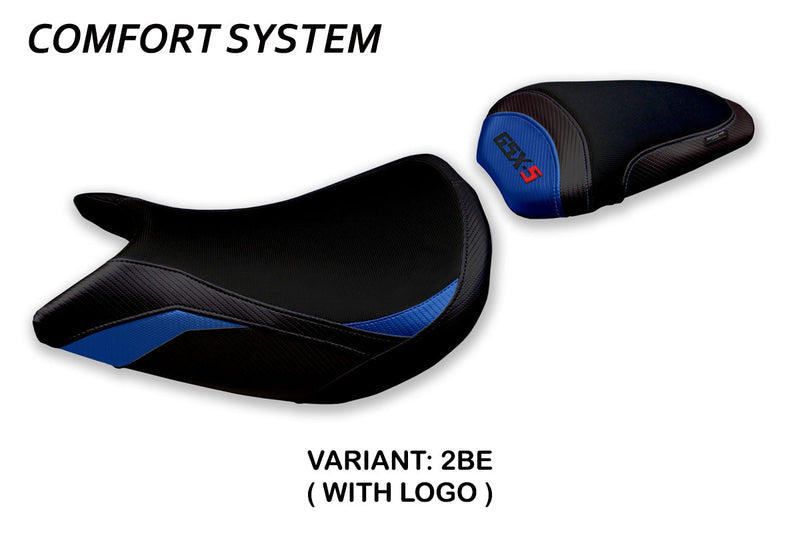Suzuki GSXS 1000F 2015-2020 Seat Cover Tappezzeria Italia Comfort in Blue