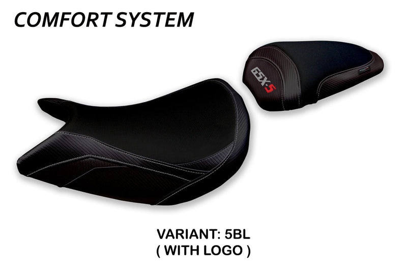 Suzuki GSXS 1000F 2015-2020 Seat Cover Tappezzeria Italia Comfort in Black