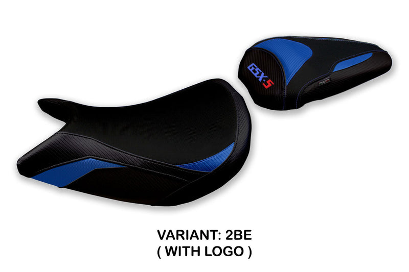 Suzuki GSXS 1000F 2015-2020 Seat Cover Tappezzeria Italia in Blue and Black