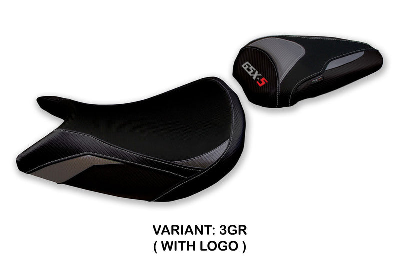 Suzuki GSXS 1000F 2015-2020 Seat Cover Tappezzeria Italia in Grey and Black