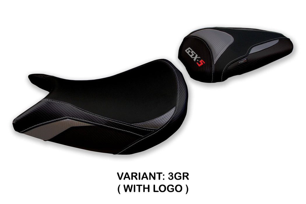 Suzuki GSXS 1000F 2015-2020 Seat Cover Tappezzeria Italia in Grey and Black