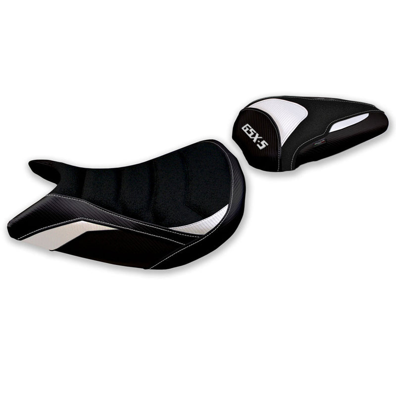 Suzuki GSXS 1000 2015-2020 Seat Cover Tappezzeria Italia Ultragrip in White