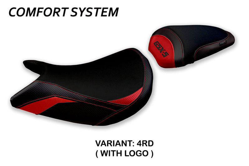 Suzuki GSXS 1000 2015-2020 Seat Cover Tappezzeria Italia Comfort in Red