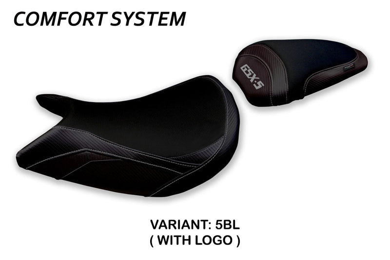 Suzuki GSXS 1000 2015-2020 Seat Cover Tappezzeria Italia Comfort in Black