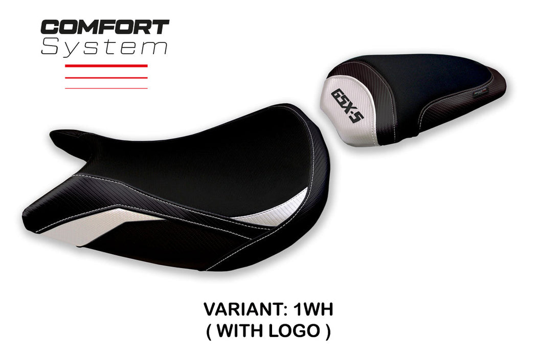 Suzuki GSXS 1000 2021-2024 Seat Cover Tappezzeria Italia Comfort in White
