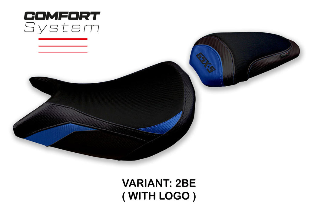 Suzuki GSXS 1000 2021-2024 Seat Cover Tappezzeria Italia Comfort in Blue