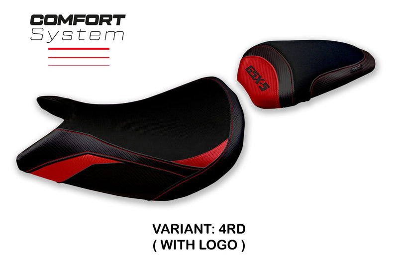 Suzuki GSXS 1000 2021-2024 Seat Cover Tappezzeria Italia Comfort in Red