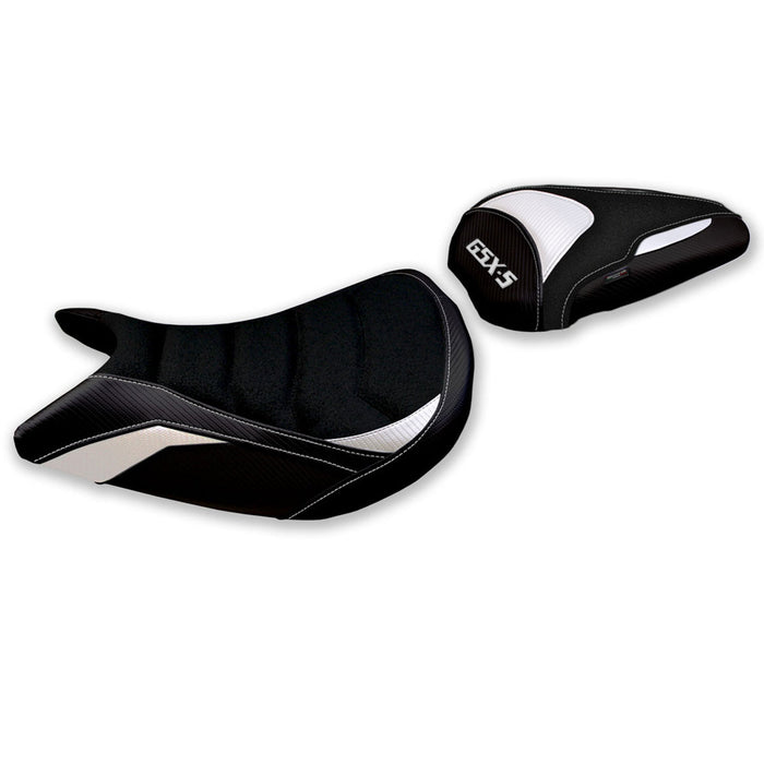Suzuki GSXS 1000 2021-2024 Seat Cover Tappezzeria Italia Ultragrip in White