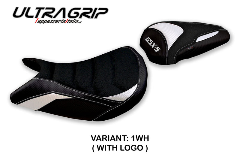 Suzuki GSXS 1000 2021-2024 Seat Cover Tappezzeria Italia Ultragrip in White