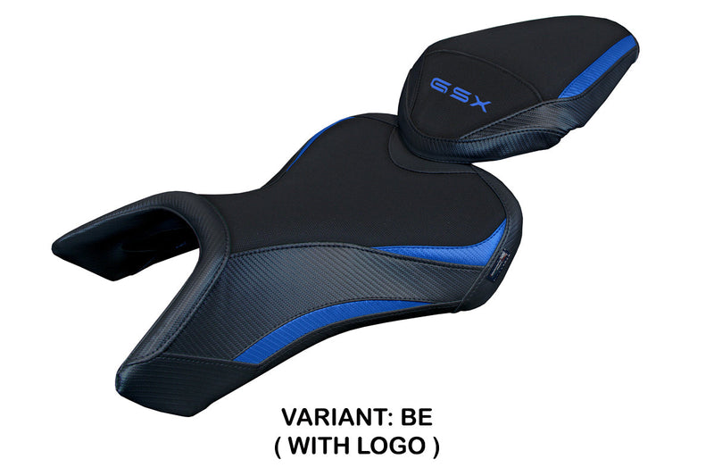 Suzuki GSX 8S-8R 2023 2024 Seat Cover Tappezzeria Italia in Blue and Black