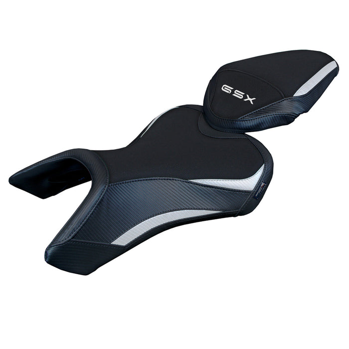 Suzuki GSX 8S-8R 2023 2024 Seat Cover Tappezzeria Italia in White and Black